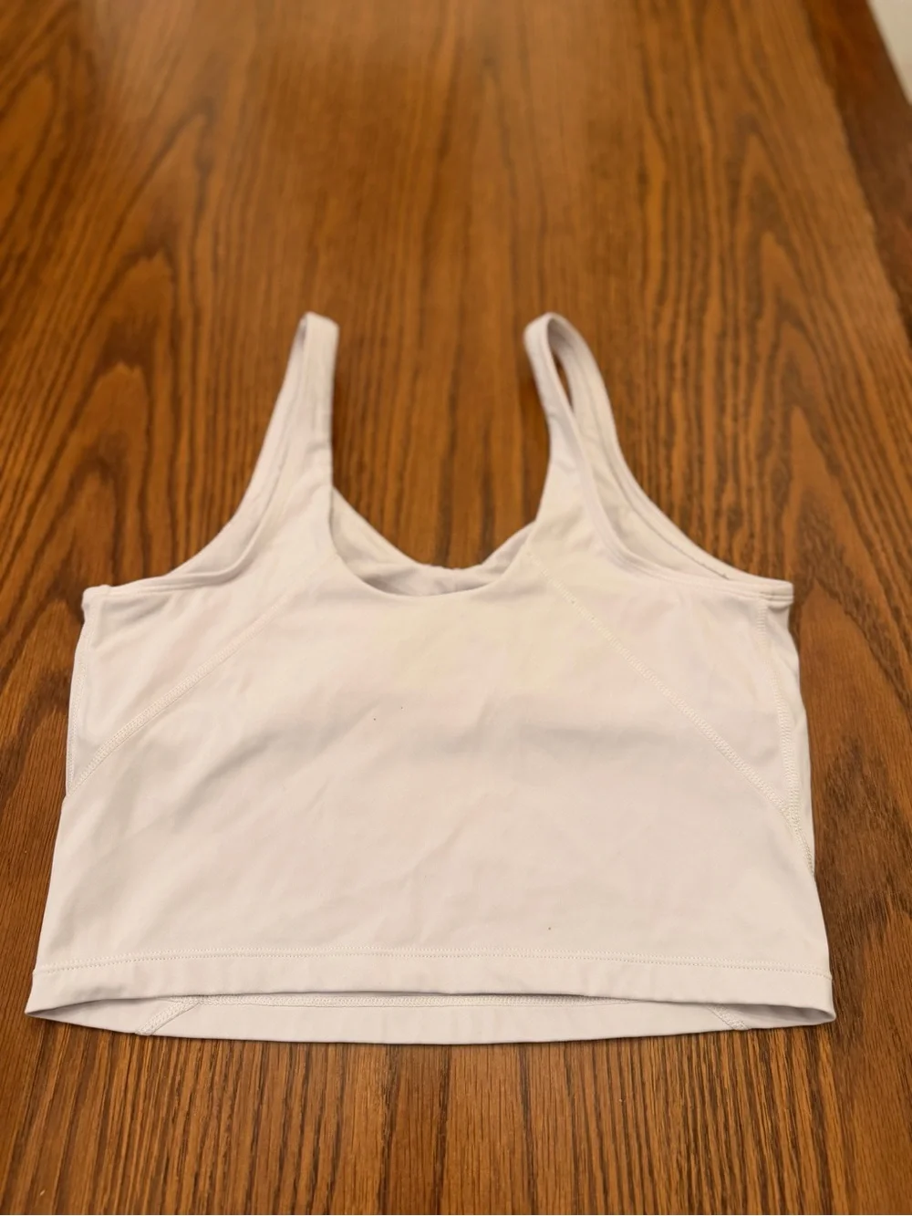 White V-Neck align Bralette Tank